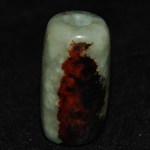 Antike Celadon Jade Perle vermtl Han Dynastie